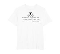Bridgerton You Do Not Know Me T-Shirt, Homme Grandes Tailles, Blanc, 4X Tall