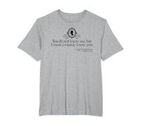 Bridgerton You Do Not Know Me T-Shirt, Homme Grandes Tailles, Gris Chiné, 2X Tall