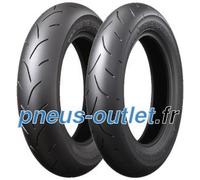 Bridgestone Pneu Battlax BT-601FS Soft Touring Avant 100/90 R12 49J TL Argenté