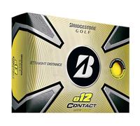Bridgestone E12 Contact Golf Balls 2023 - Matte Yellow - 1 Dozen, E12 Contact BALLES DE Golf 2023 - Jaune Mat - 1 Douzaine pour des Hommes, Matte Yellow, One Size - 3CYX6D