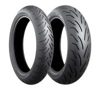 Bridgestone - Pneu Moto HOOP B01 - Scooter - 100/80R10 - 53J - TL,Diagonal,Avant-Arrière