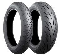Bridgestone - Pneu Moto BATTLAX SC - Scooter - 80/90R14 - 40P - TL,Avant,Diagonal