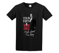 Bridget Jones 3 Colin Firth Poster T-Shirt Black Graphic Unisex Tee Shirt M