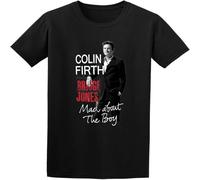 Bridget Jones 3 Colin Firth Poster T Shirt Graphic Unisex Tee Black 3XL