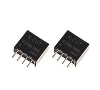 Bridgold Lot de 2 convertisseurs B1205S-1WR2 B1205S DC/DC entrée 12 V sortie 5 V module d'alimentation isolant, récepteur module abaisseur haute efficacité, 1 W