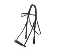 Bridon avec muserolle hanovrienne Kavalkade Isabella Noir Poney