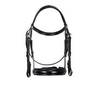 Bridon de dressage équitation anatomique Equestro Noir XFull