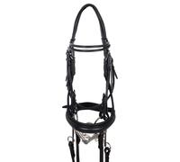 Bridon de dressage équitation anatomique Supreme Noir Full