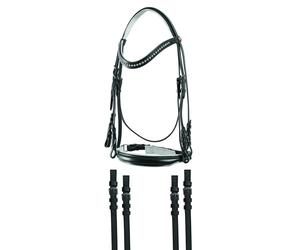 Bridon de dressage équitation JM C/Brillantini Noir TU