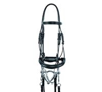 Bridon de dressage équitation Supreme Uke Noir Cob