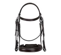 Bridon de dressage sans rênes Equestro Marron Full