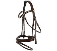 Bridon d'équitation anatomique BR Equitation Shildon Marron Full