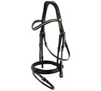 Bridon d'équitation anatomique BR Equitation Southall Noir Cob