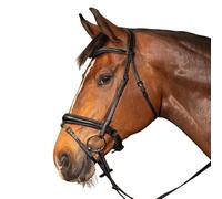 Bridon D'équitation Anatomique Harry's Horse Soft Carbon Poney Mixte Noir
