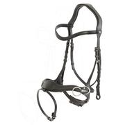 Bridon d'équitation anatomique Trust Falsterbo T-Motion Noir Full