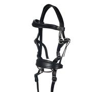 HKM Hobby Horsing Mors Basic - Pour cheval de bataille - Avec rênes, bandeau et mors - Noir