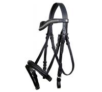 Bridon en cuir modèle Little Stars avec rênes en toile pour poney et mouton Hkm