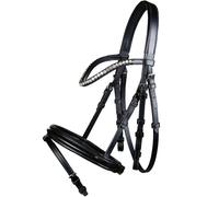 Bridon en cuir pour chevaux modèle Diamond size shetty complet avec rênes Hkm Sp