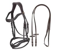 Bridon équitation anatomique Equestro Marron Poney