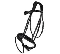 Bridon équitation anatomique QHP Arleth Noir Cob