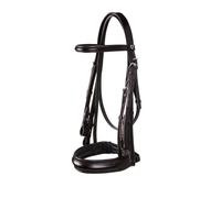 Bridon équitation de dressage en cuir Equestro Marron Cob