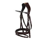 Bridon équitation en cuir Acavallo Marron Full