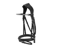 Bridon équitation en cuir Acavallo Noir Cob