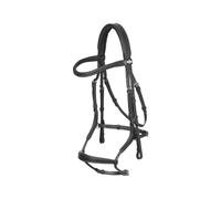 Bridon équitation muserolle anatomique réglable LeMieux Arika Noir Full