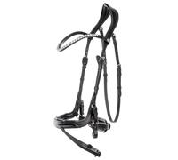 Bridon équitation muserolle combinée anatomique Kavalkade Calla Noir Full