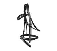 Bridon équitation muserolle combinée anatomique Waldhausen X-Line London Noir Cob