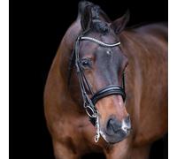 Bridon équitation muserolle combinée Imperial Riding Athena Noir Cob