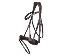 Bridon équitation muserolle combinée Imperial Riding Fria Marron Full