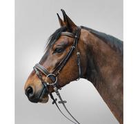 Bridon équitation muserolle combinée Star Diamond Marron Poney