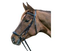Bridon équitation muserolle combinée Star Hannover Noir Cob