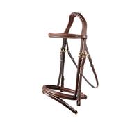 Bridon équitation muserolle combinée Trust Calgary Marron Cob