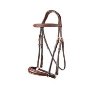 Bridon équitation muserolle combinée Trust Rome Marron Cob