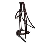 Bridon équitation muserolle combinée Waldhausen S-Line Essential Marron Full