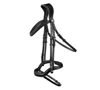 Bridon équitation muserolle combinée Waldhausen X-Line New Shape II Noir Cob