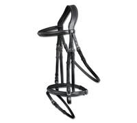 Bridon équitation muserolle combinée Waldhausen X-Line Santander Noir Full