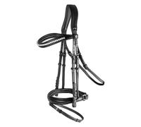 Bridon équitation muserolle combinée Waldhausen X-Line Supersoft Joy Noir Cob