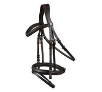 Bridon équitation muserolle croisée anatomique Waldhausen X-Line London Marron Poney