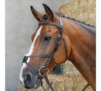 Bridon équitation muserolle croisée mexicaine anatomique Harry's Horse Marron Cob