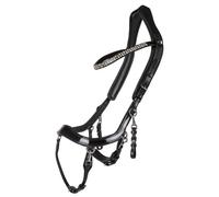 Bridon équitation pour cheval anatomique Presteq FaySport Shine Noir XFull