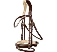 Bridon équitation pour cheval Waldhausen X-Line Ivory Marron Full