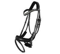 Bridon équitation QHP Sensisoft Noir Full