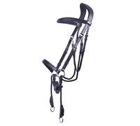 Bridon équitation sans mors QHP Ceto Noir Shetland