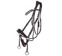 Bridon équitation sans mors QHP Sunna Marron Cob