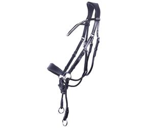 Bridon équitation sans mors QHP Sunna Noir Cob