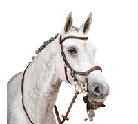 Bridon équitation sans rênes Horseware Micklem 2 Marron Poney