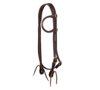 Bridon équitation western à une oreille avec étrier Pool's Marron TU